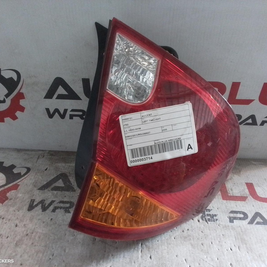 2003-2006 Hyundai Accent Left Taillight