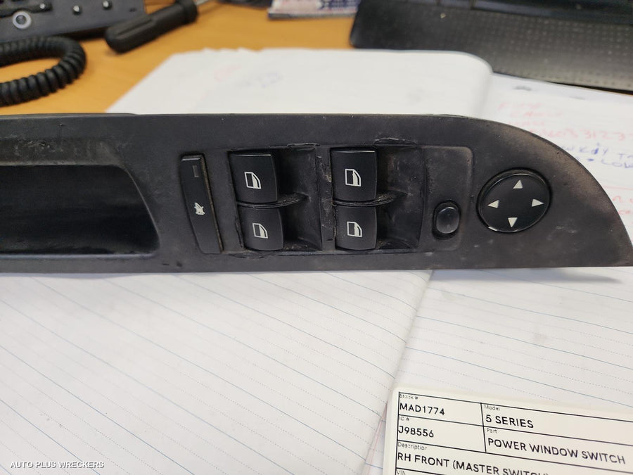 2007-2010 Bmw 5 Series Pwr Dr Wind Switch