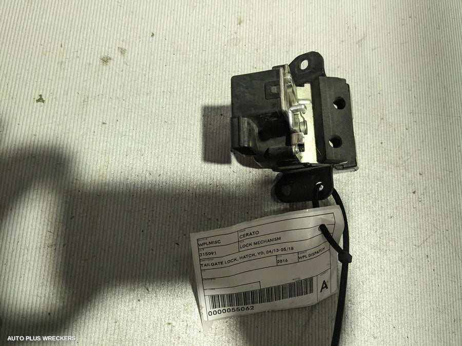 2016 Kia Cerato Door Boot Gate Lock
