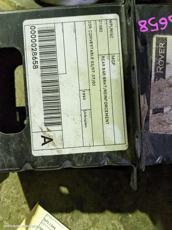 1997-2002 Mg Mgf R Bar Bracket Reinfo