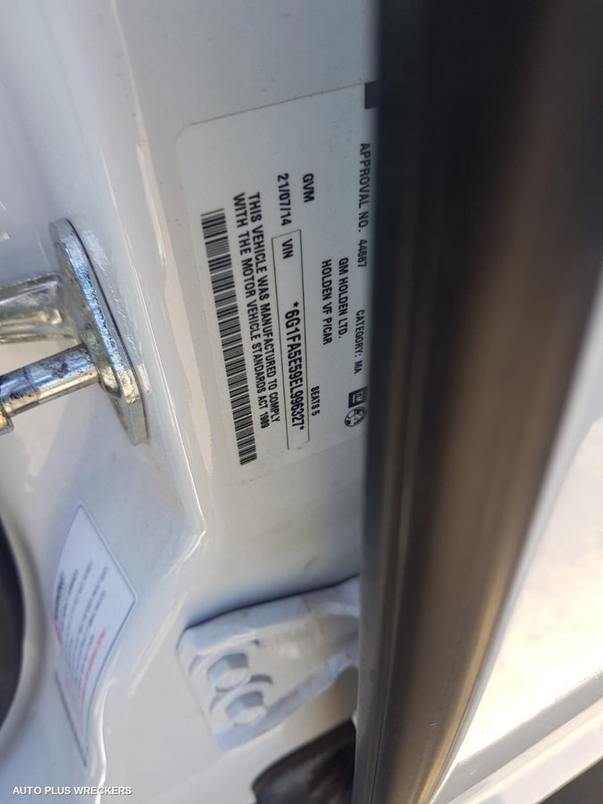 2014 Holden Commodore Heater Ac Controls