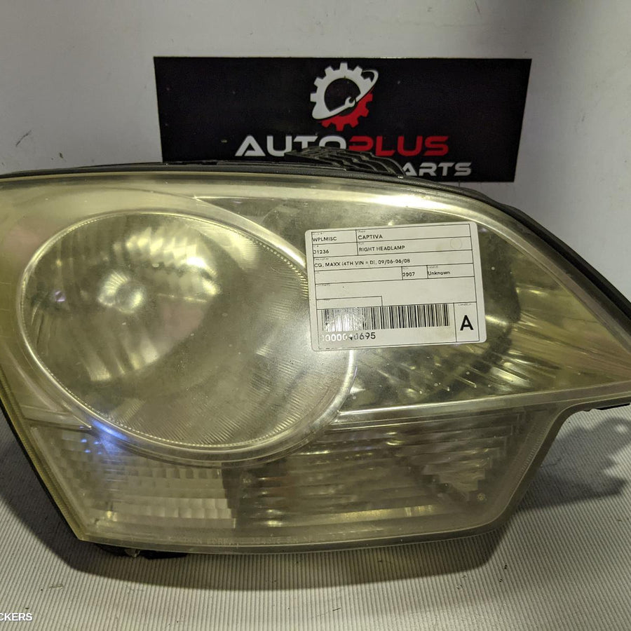 2007 Holden Captiva Right Headlamp