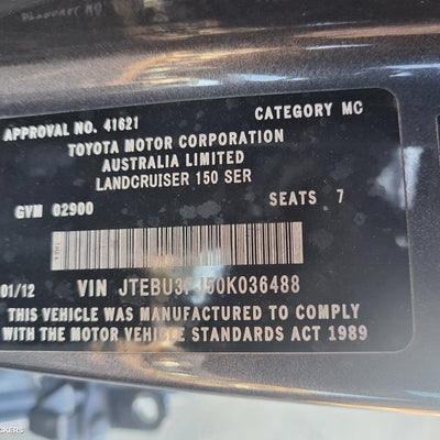 2012 Toyota Prado Transfer Case