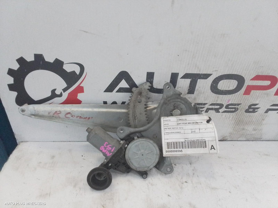 2012-2018 Toyota Corolla Left Rear Wnd Reg Motor
