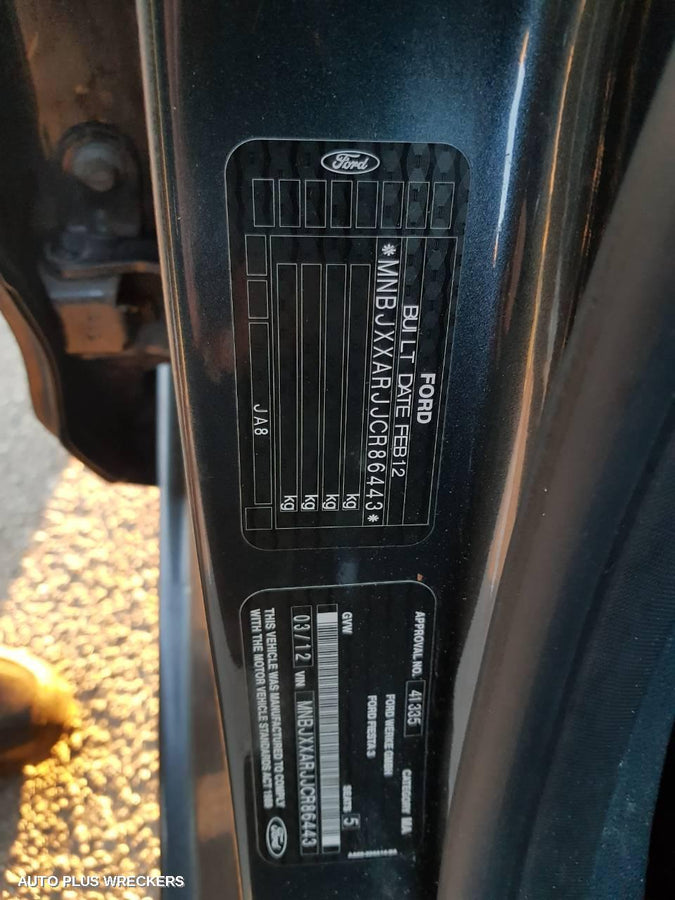 2012 Ford Fiesta Rear Bumper