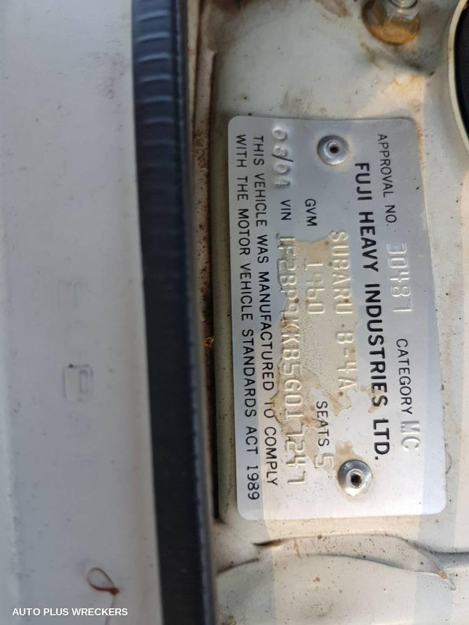 2004 Subaru Outback R Bar Bracket Reinfo