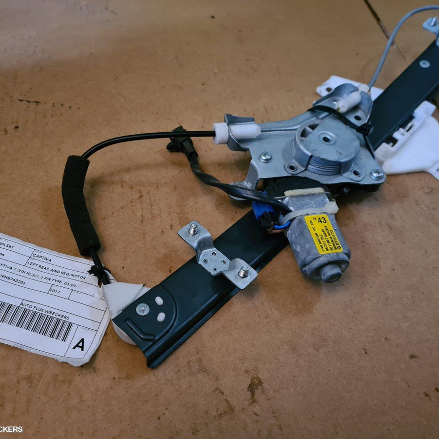 2009-2018 Holden Captiva Left Rear Wnd Reg Motor