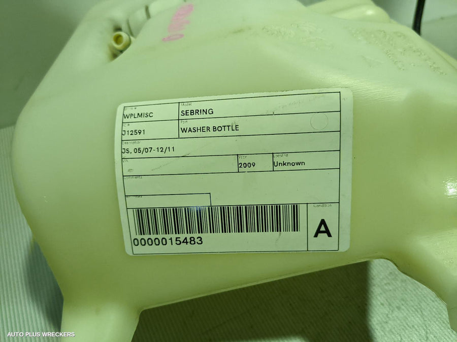 2009 Chrysler Sebring Washer Bottle