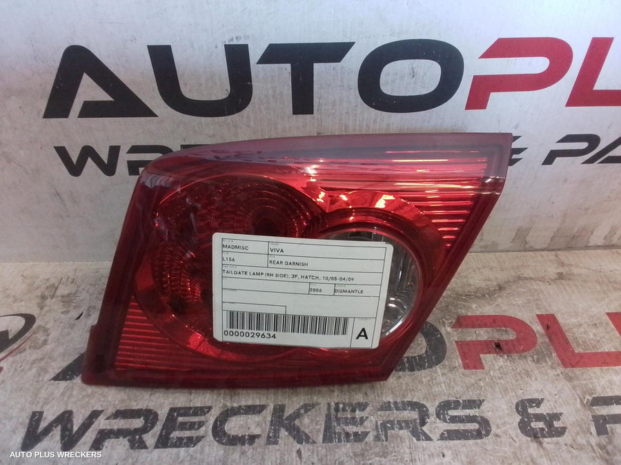 2006 Holden Viva Rear Garnish