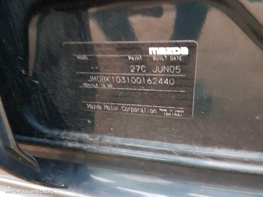 2005 Mazda 3 Rear Garnish