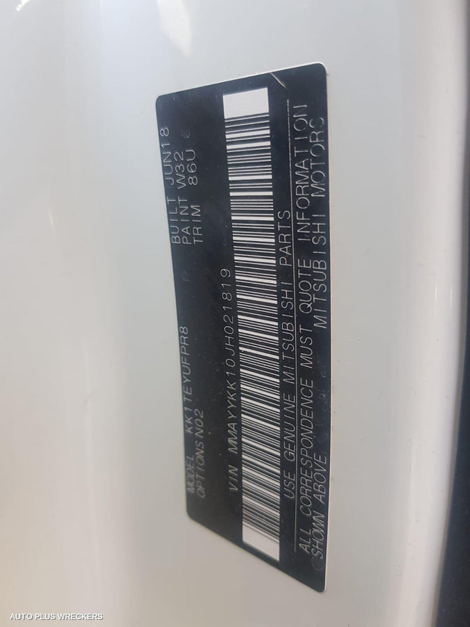 2018 Mitsubishi Triton Trans Gearbox