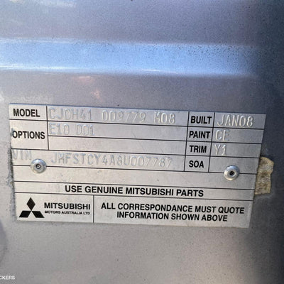 2008 MITSUBISHI LANCER RIGHT FRONT DOOR WINDOW