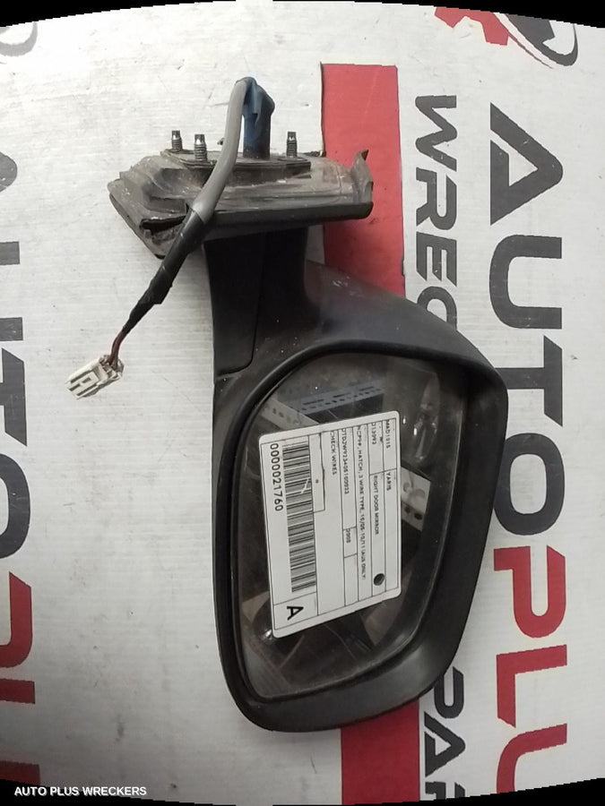 2005-2011 Toyota Yaris Right Door Mirror