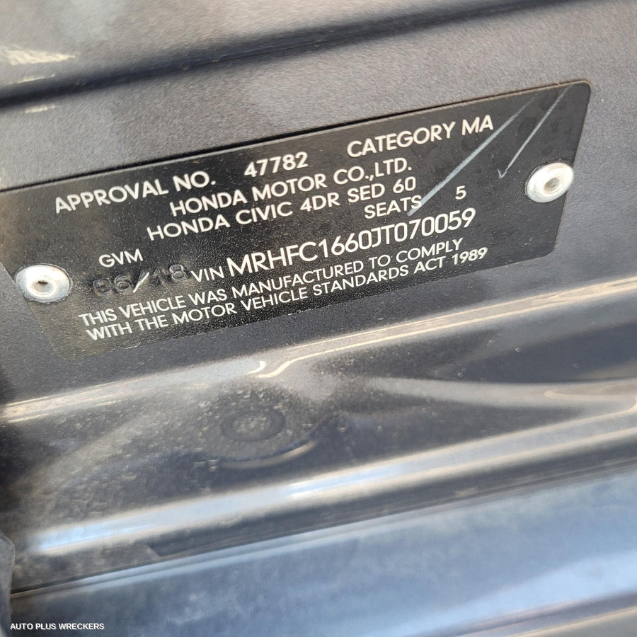 2018 Honda Civic Wheel Mag