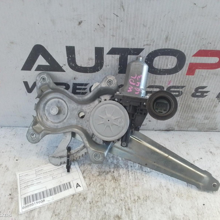 2011-2017 Toyota Camry Right Rear Wnd Reg Motor
