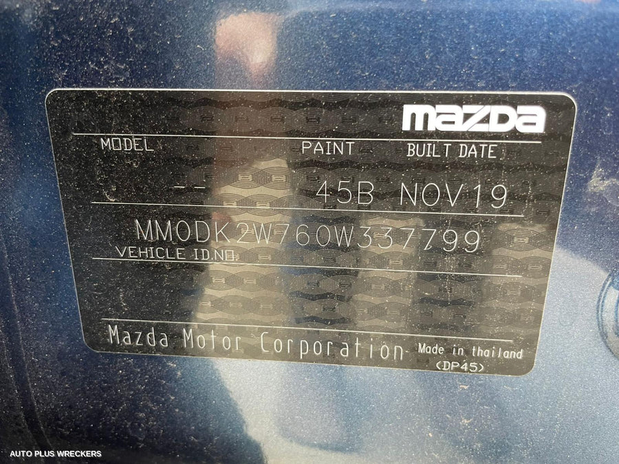 2019 Mazda Cx3 Pwr Dr Wind Switch