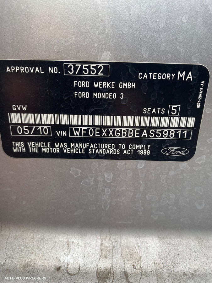 2010 Ford Mondeo Radio Cd Dvd Sat Tv