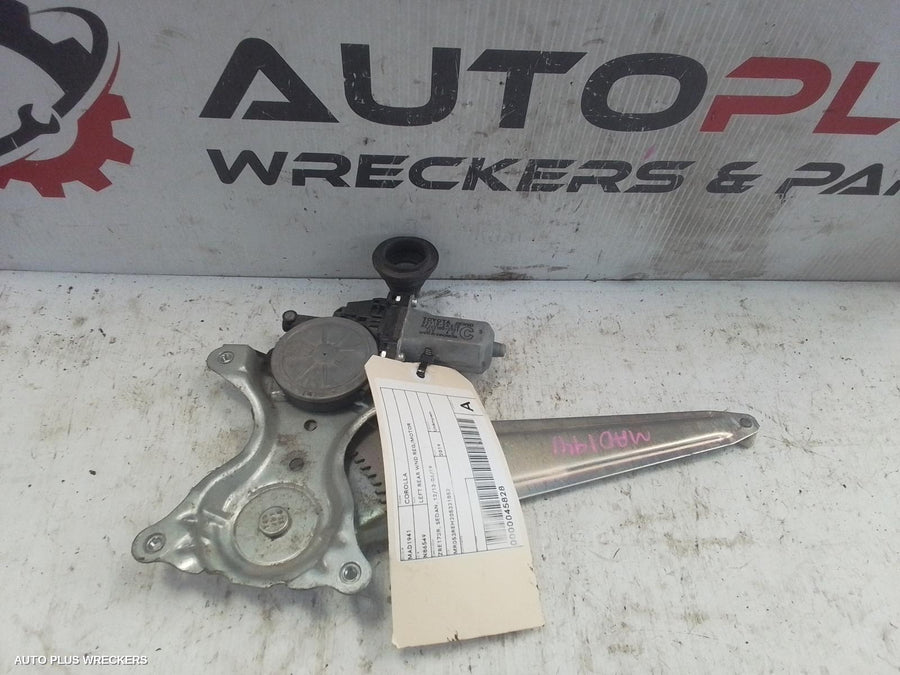 2013-2019 Toyota Corolla Left Rear Wnd Reg Motor
