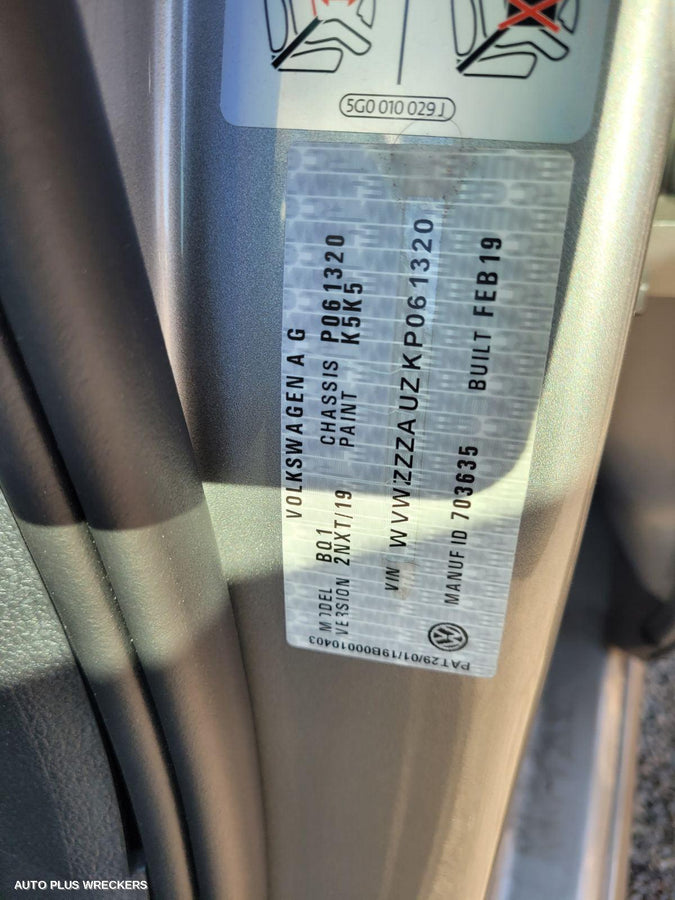 2019 Volkswagen Golf Abs Pump Modulator