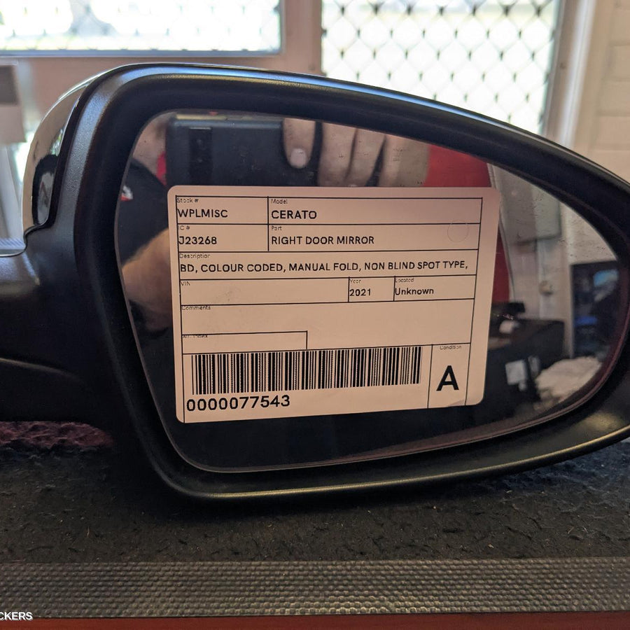 2018-2024 Kia Cerato Right Door Mirror