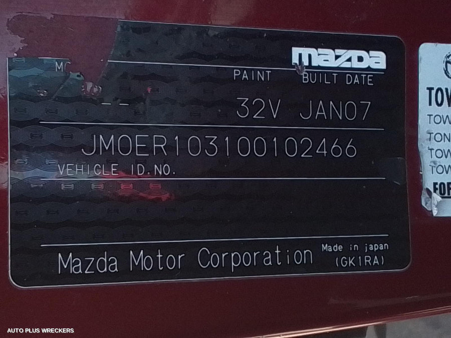 2007 Mazda Cx7 Bonnet