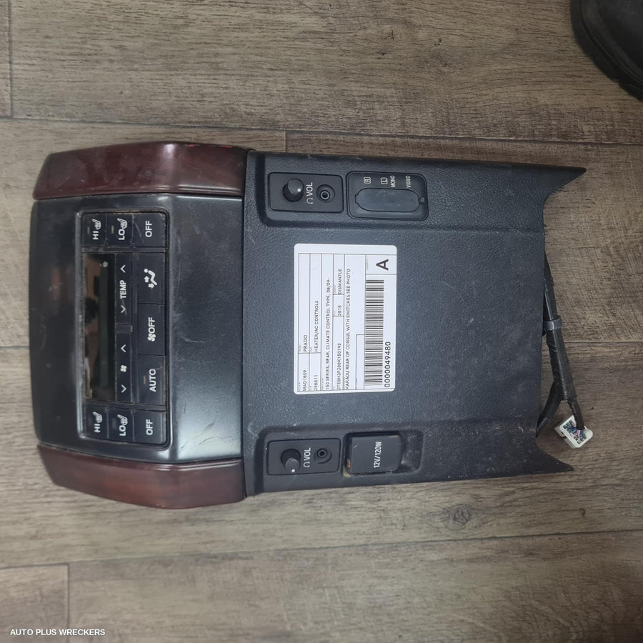 2015 Toyota Prado Heater Ac Controls