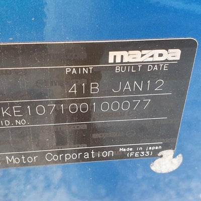 2012 MAZDA CX5 BOOTLID TAILGATE