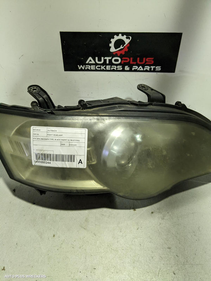 2005 Subaru Outback Right Headlamp