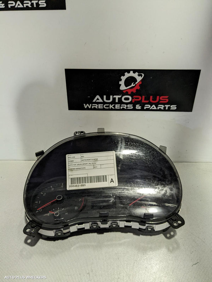 2019 Kia Rio Instrument Cluster