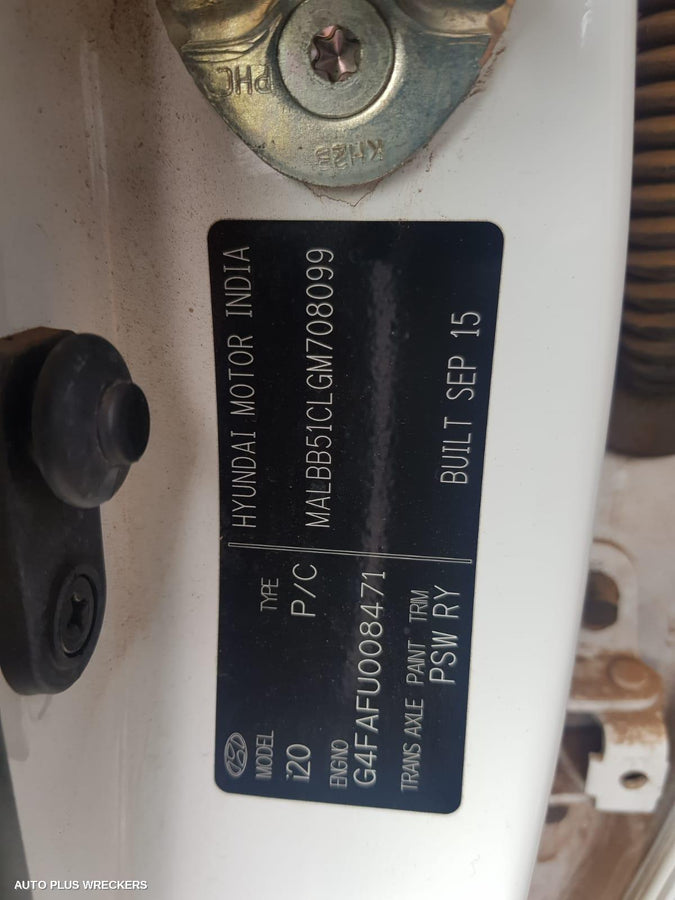 2015 Hyundai I20 Washer Bottle