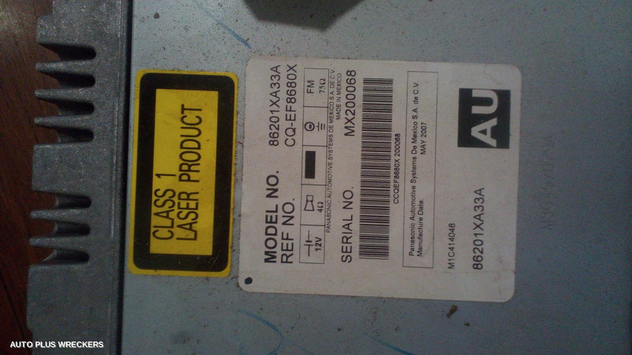 2006-2014 Subaru Tribeca Radio Cd Dvd Sat Tv