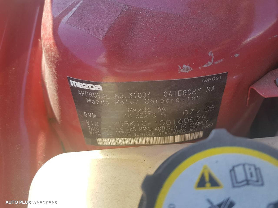 2005 Mazda 3 A C Condenser