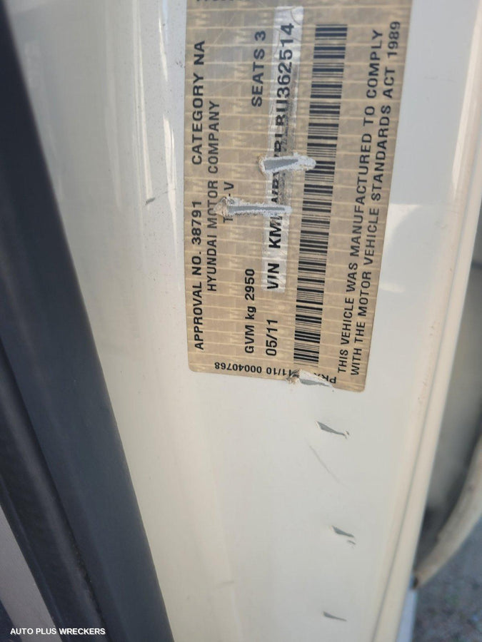 2011 Hyundai Iload/imax Door Boot Gate Lock