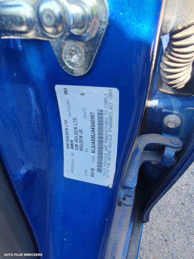 2010 Holden Cruze Radiator