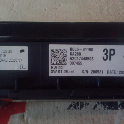 2021 Mazda 3 Heater Ac Controls