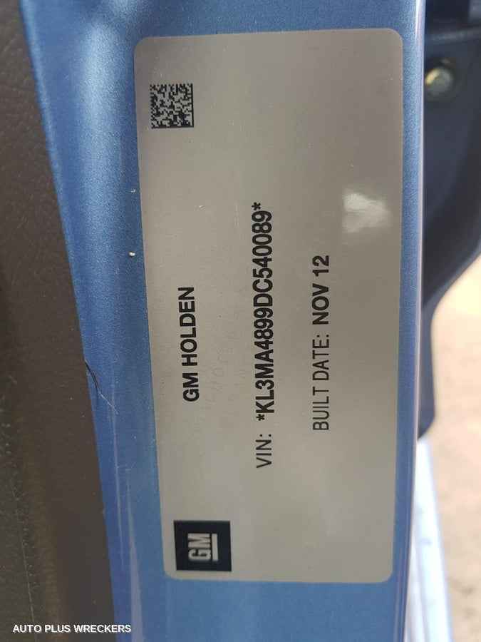 2012 Holden Barina Right Indicator Fog Side