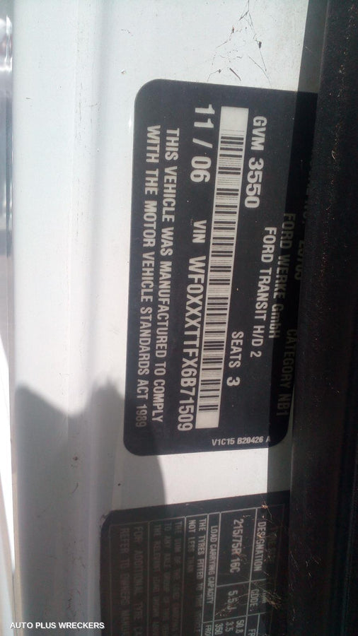 2007 Ford Transit Misc Switch Relay