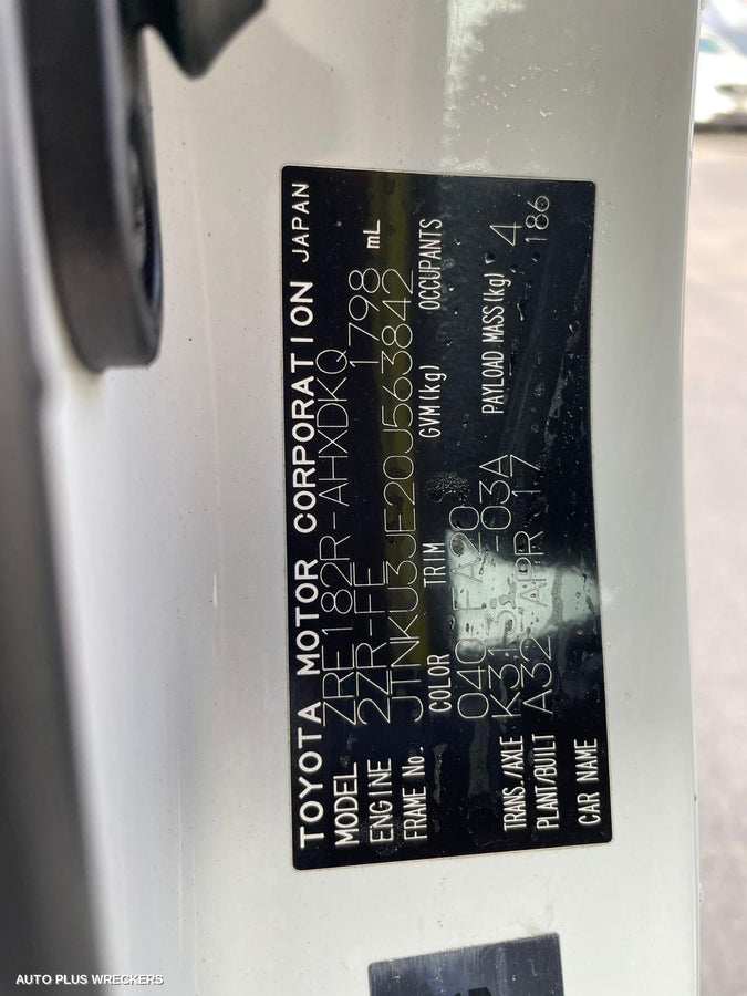 2017 Toyota Corolla Radio Cd Dvd Sat Tv