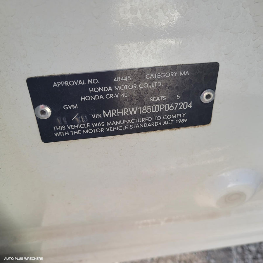 2018 Honda Crv Trans Gearbox