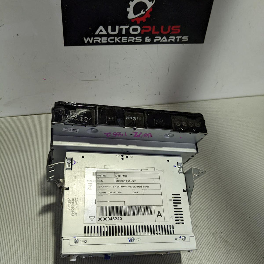 2018-2021 Kia Sportage Radio Cd Dvd Sat Tv