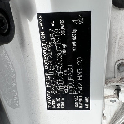 2020 Toyota Camry Abs Pump Modulator