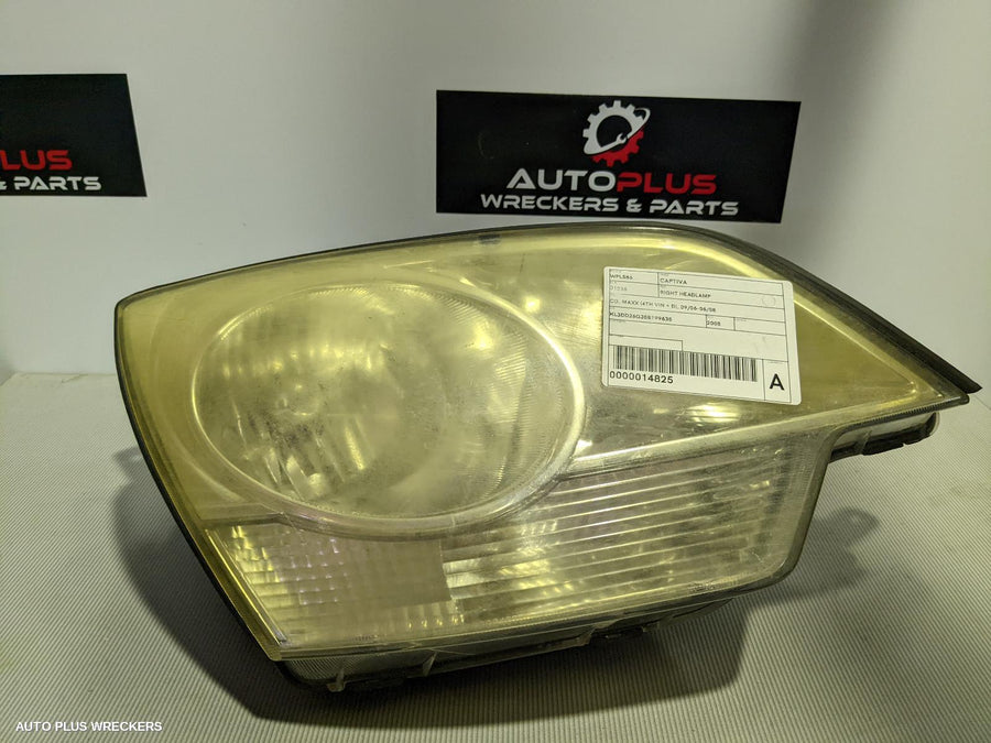 2008 Holden Captiva Right Headlamp