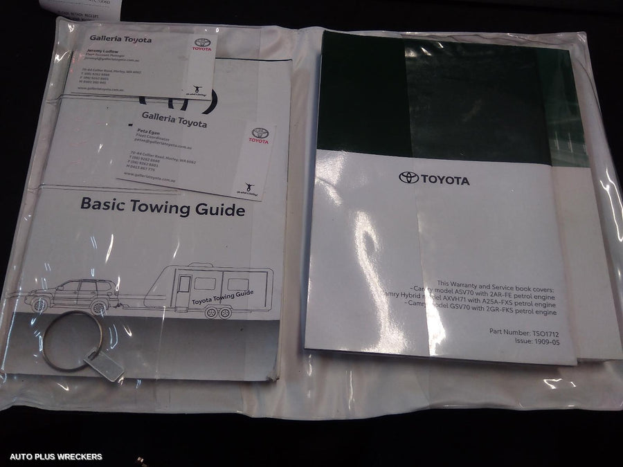 2017-2024 Toyota Camry Owners Handbook
