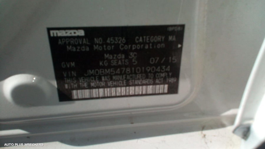 2015 Mazda 3 Starter