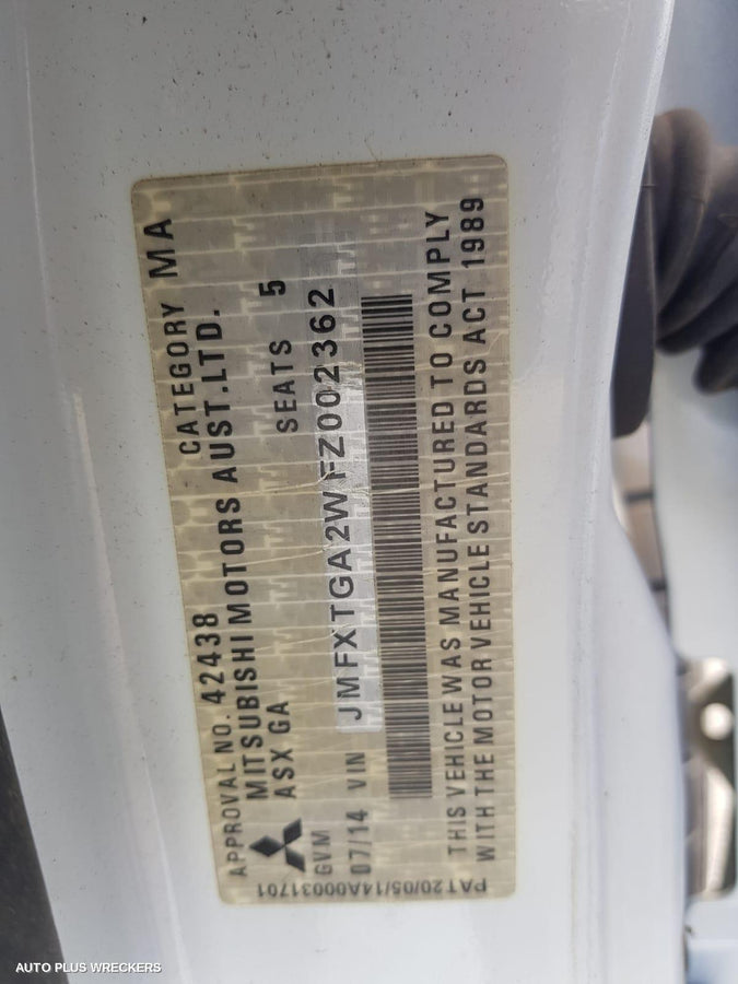 2014 Mitsubishi Asx Abs Sensor