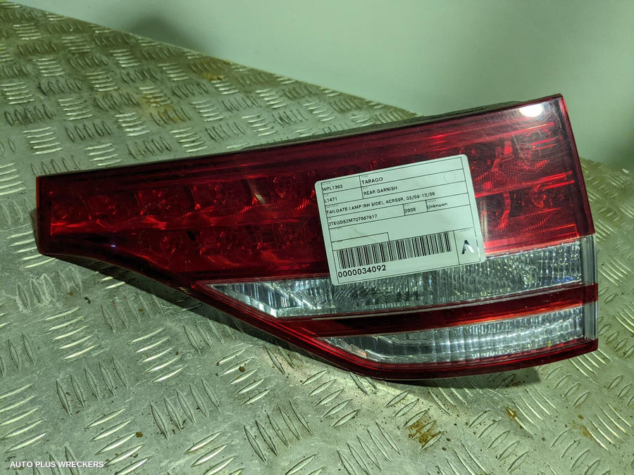 2008 Toyota Tarago Rear Garnish