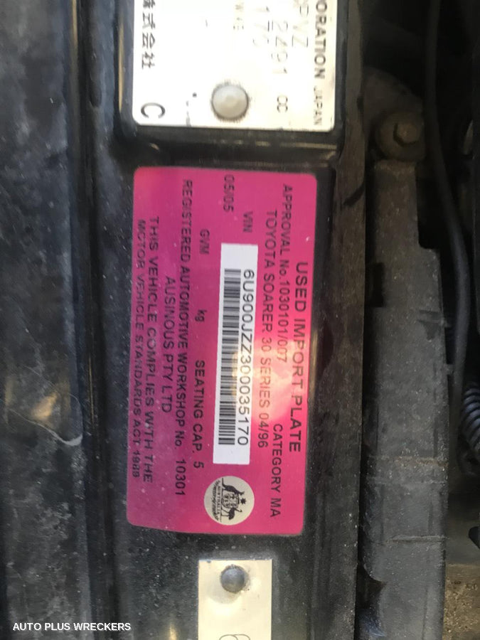 1996 Toyota Soarer Bootlid Tailgate