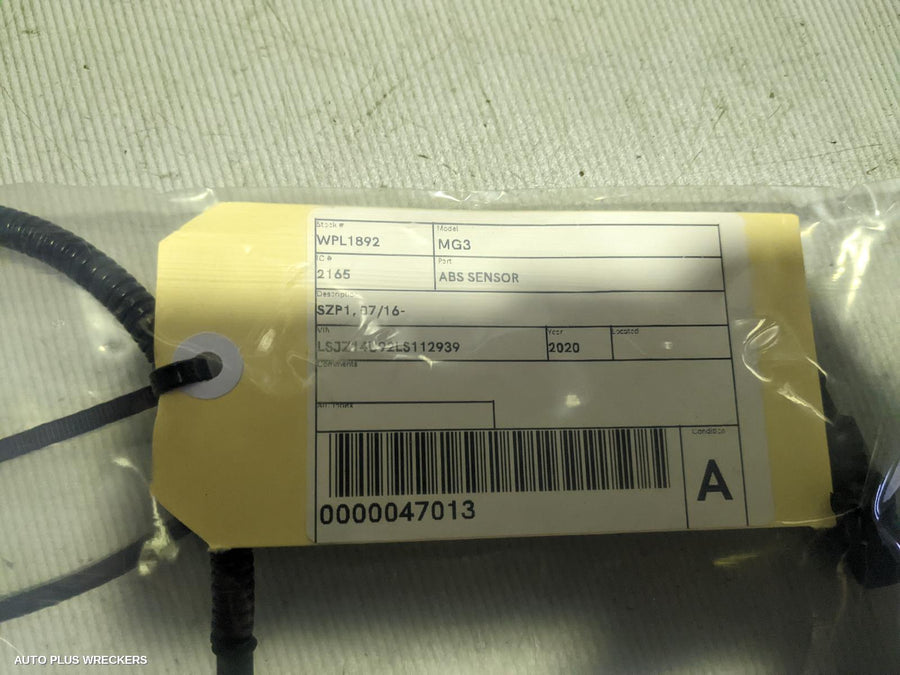 2020 Mg Mg3 Abs Sensor