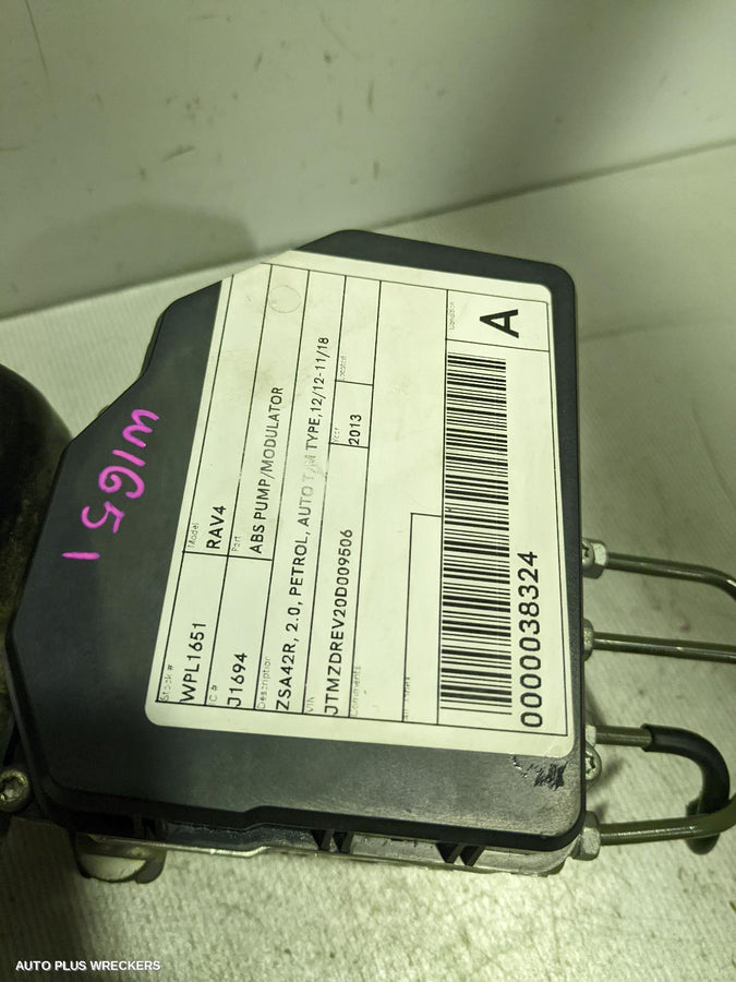 2013 Toyota Rav4 Abs Pump Modulator