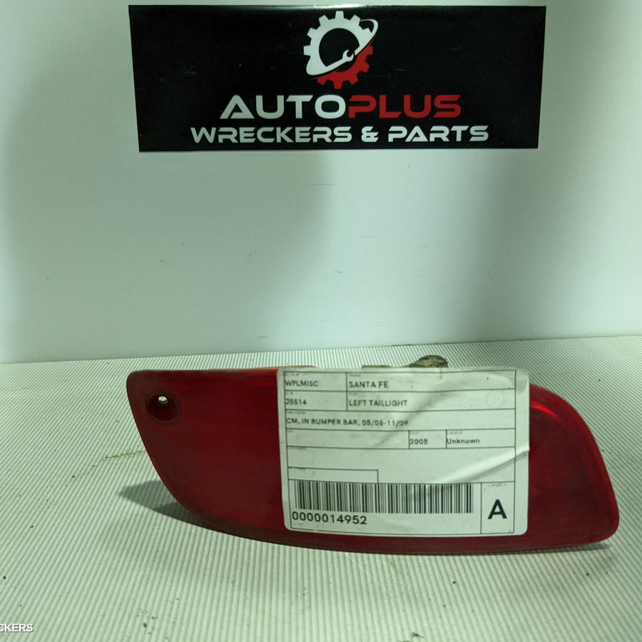2006-2009 Hyundai Santa Fe Left Taillight